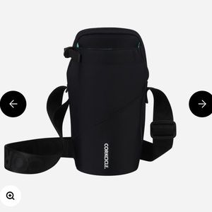 Corkcicle Crossbody Water Bottle Sling Bag Black
